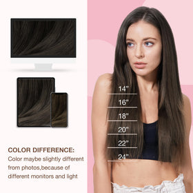 GOO GOO Sew in Hair Extensions 24inch Mocha Brown lifestyle scene