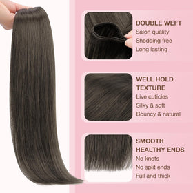 GOO GOO Sew in Hair Extensions 24inch Mocha Brown packaging