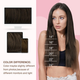 GOO GOO Sew In Hair Extensions before and after styling