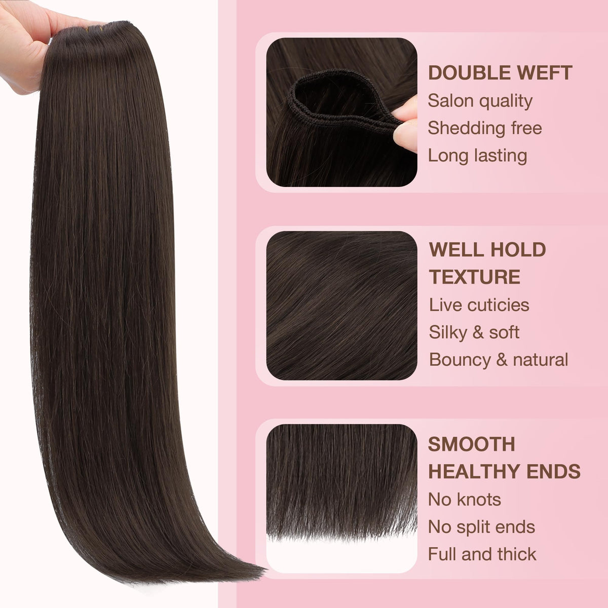 GOO GOO Sew In Hair Extensions displayed in packaging