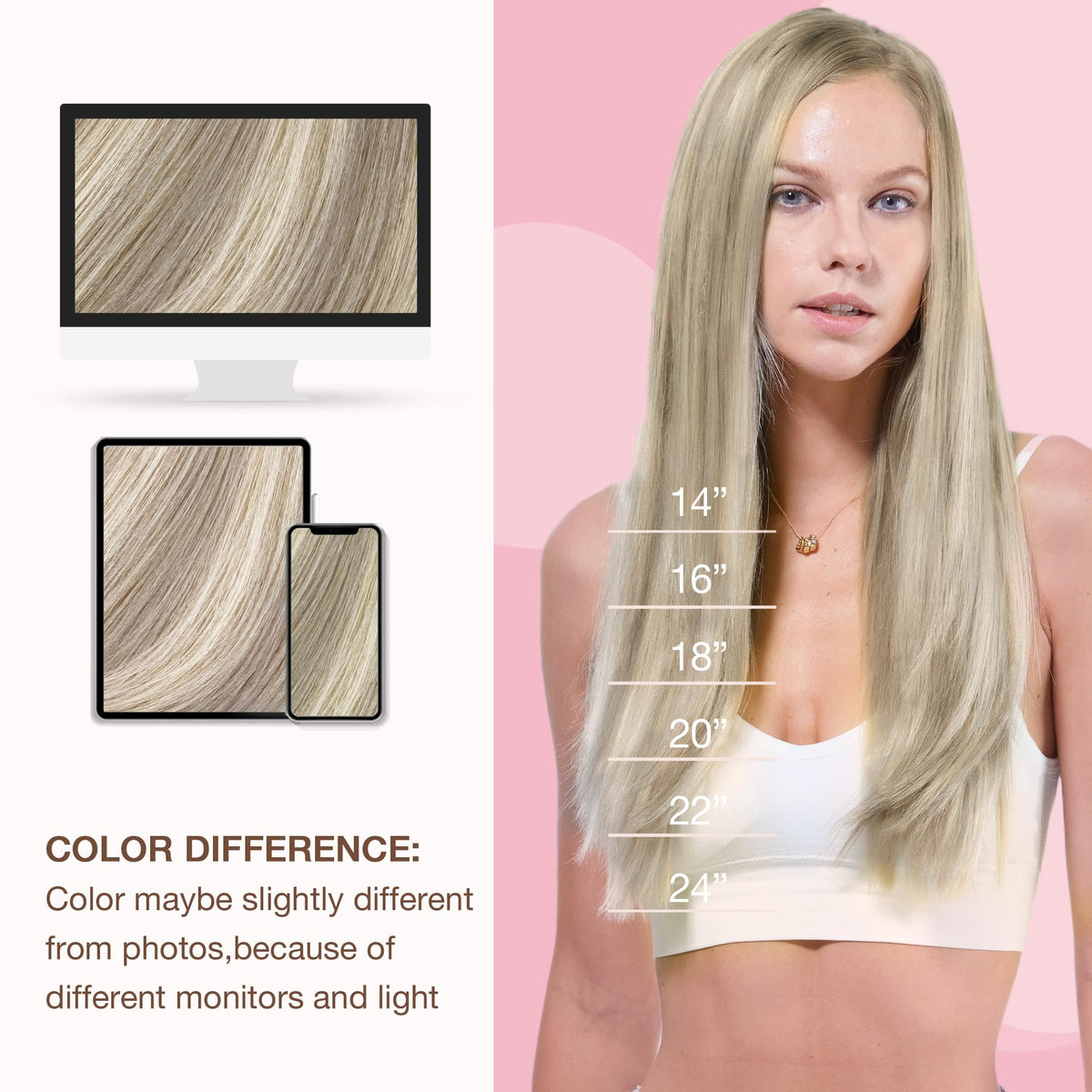 GOO GOO Sew In Hair Extensions displayed with care manual