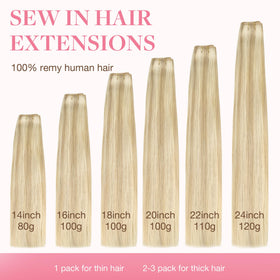 GOO GOO Sew In Hair Extensions in a braid