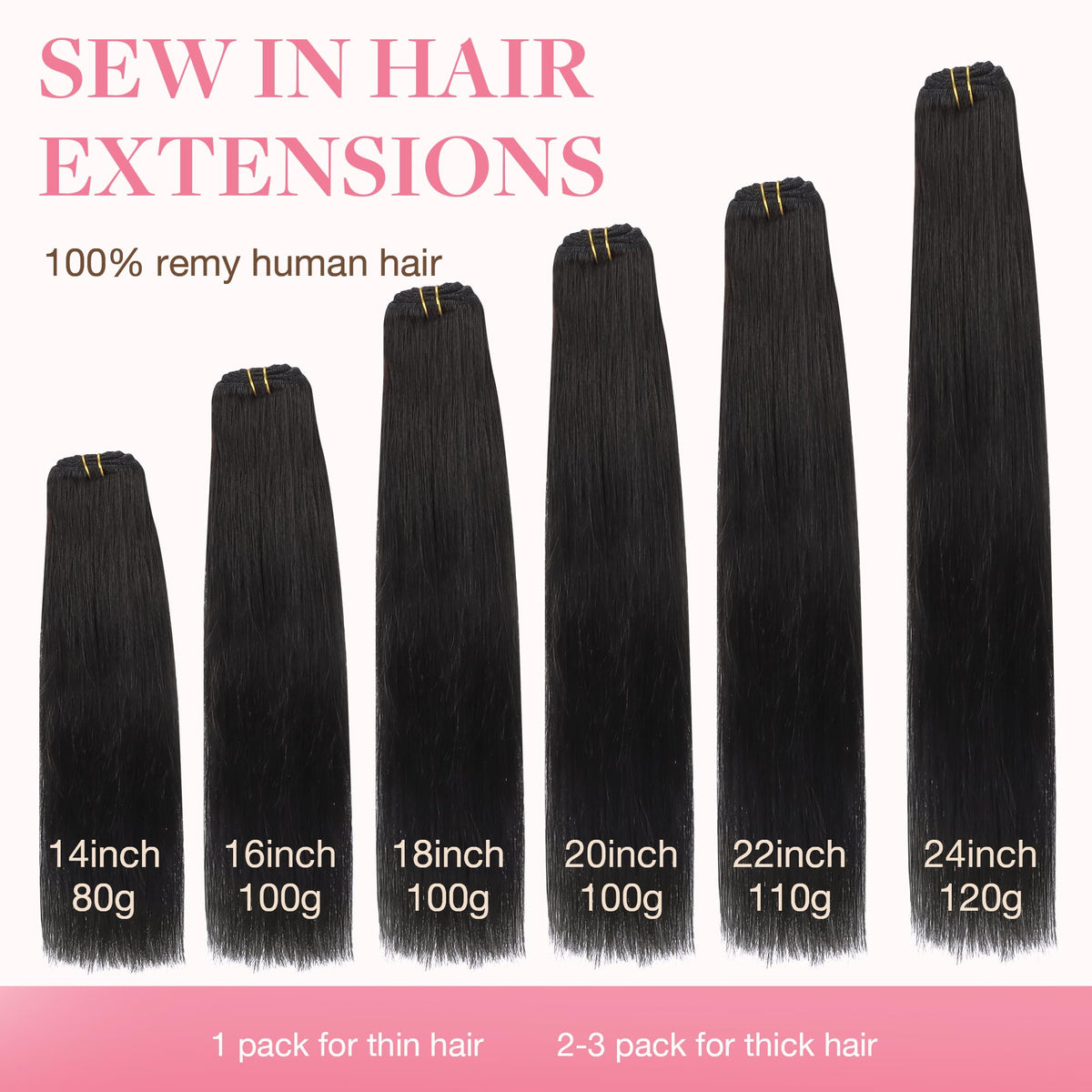 GOO GOO Sew In Hair Extensions in natural light