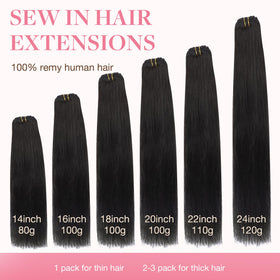 GOO GOO Sew In Hair Extensions in natural light