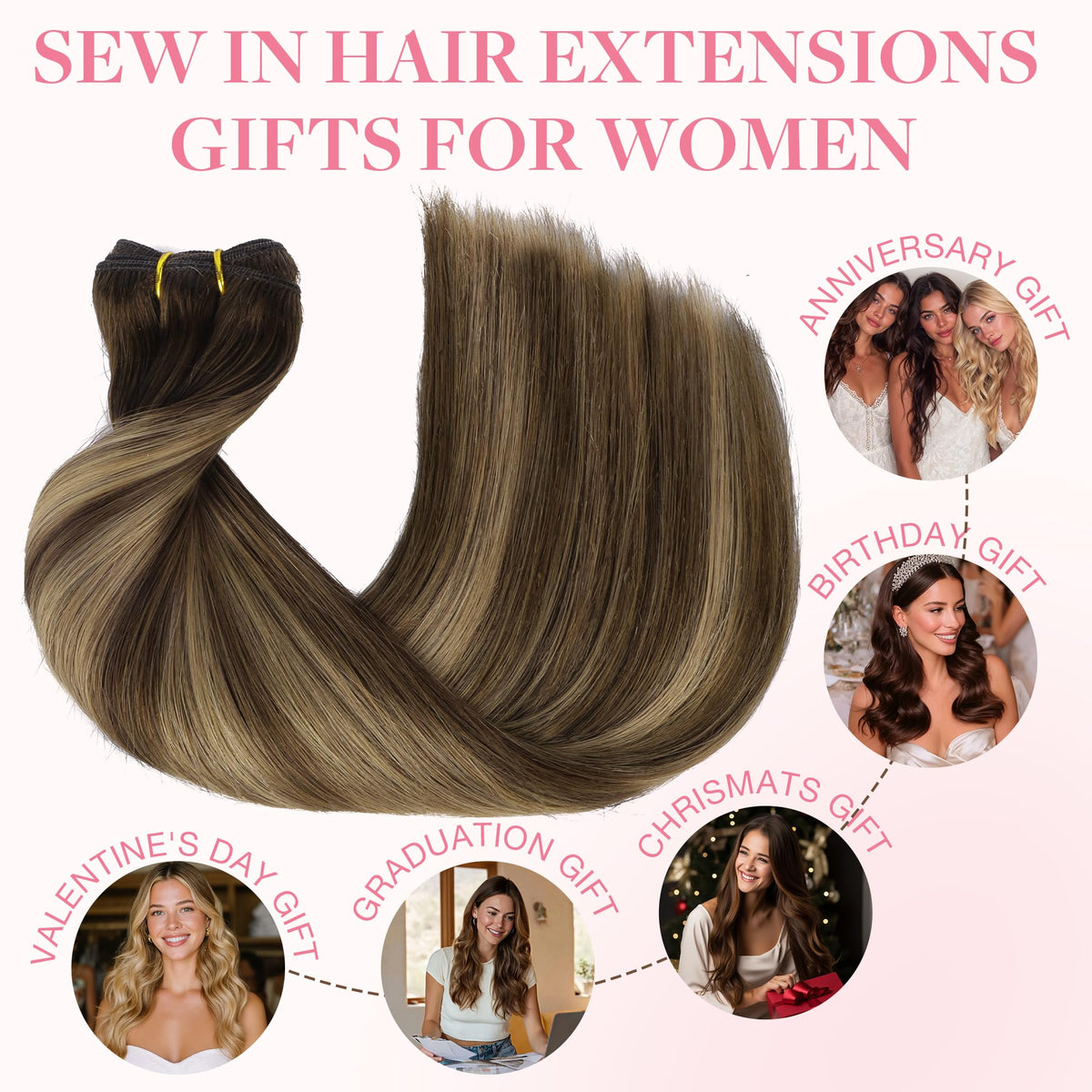 GOO GOO Sew In Hair Extensions in various styling options