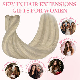 GOO GOO Sew In Hair Extensions showing versatility in styling