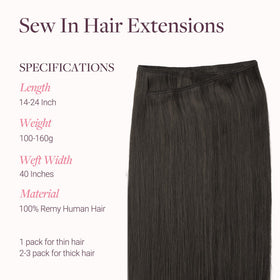 GOO GOO Sew In Hair Extensions styled with curls