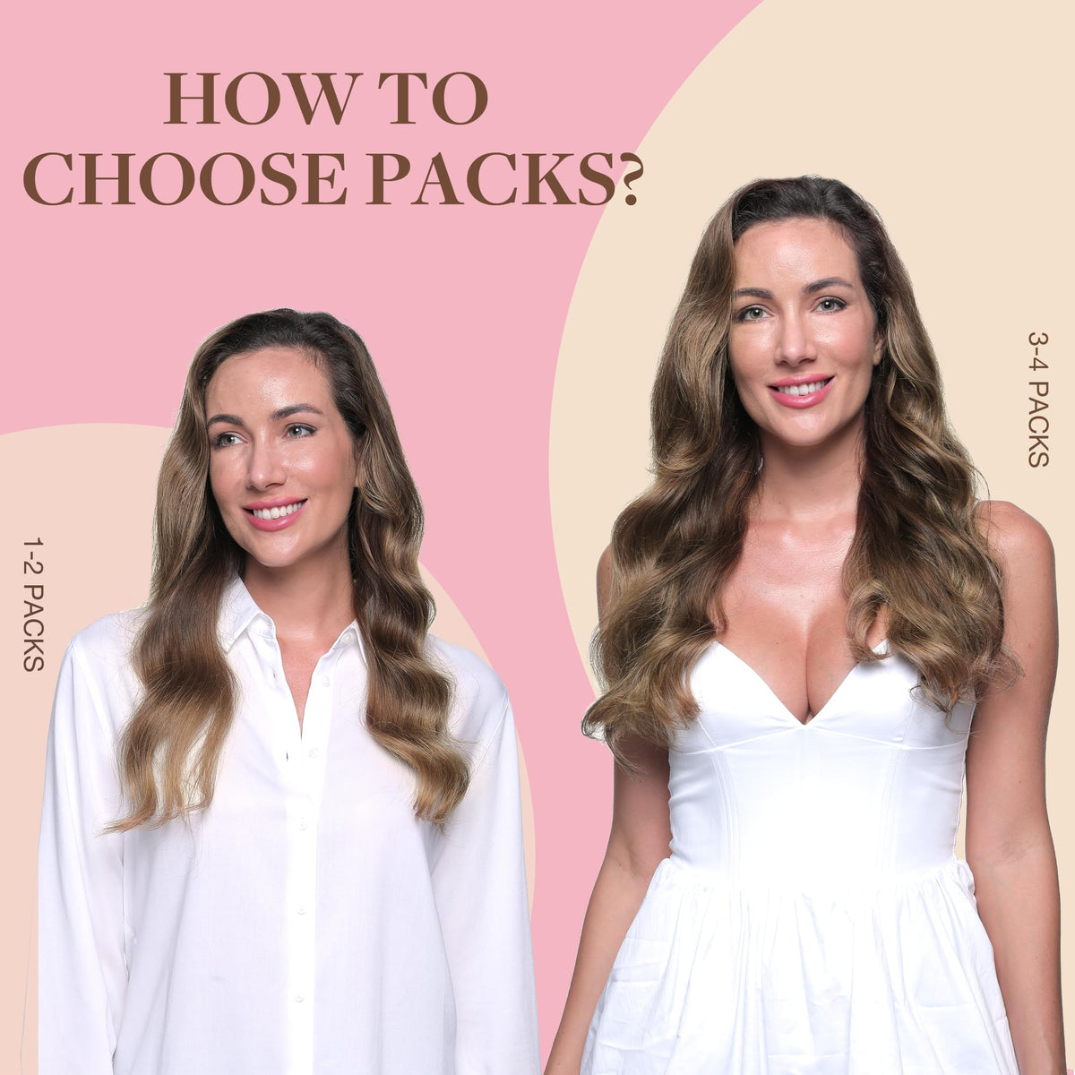 GOO GOO Tape in Hair Extensions 10-inch length comparison