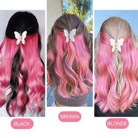 GOO GOO Tape in Hair Extensions 10pcs laid out