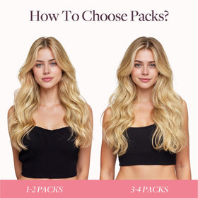 GOO GOO Tape in Hair Extensions 12 inch #33B application process