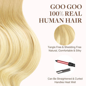 GOO GOO Tape in Hair Extensions 12 inch different angles