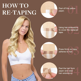 GOO GOO Tape in Hair Extensions 12 inch packaging