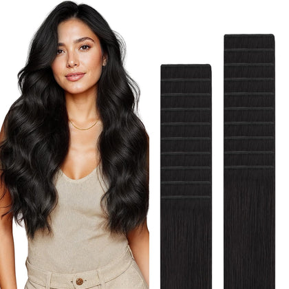 GOO GOO Tape in Hair Extensions 14 inch front view