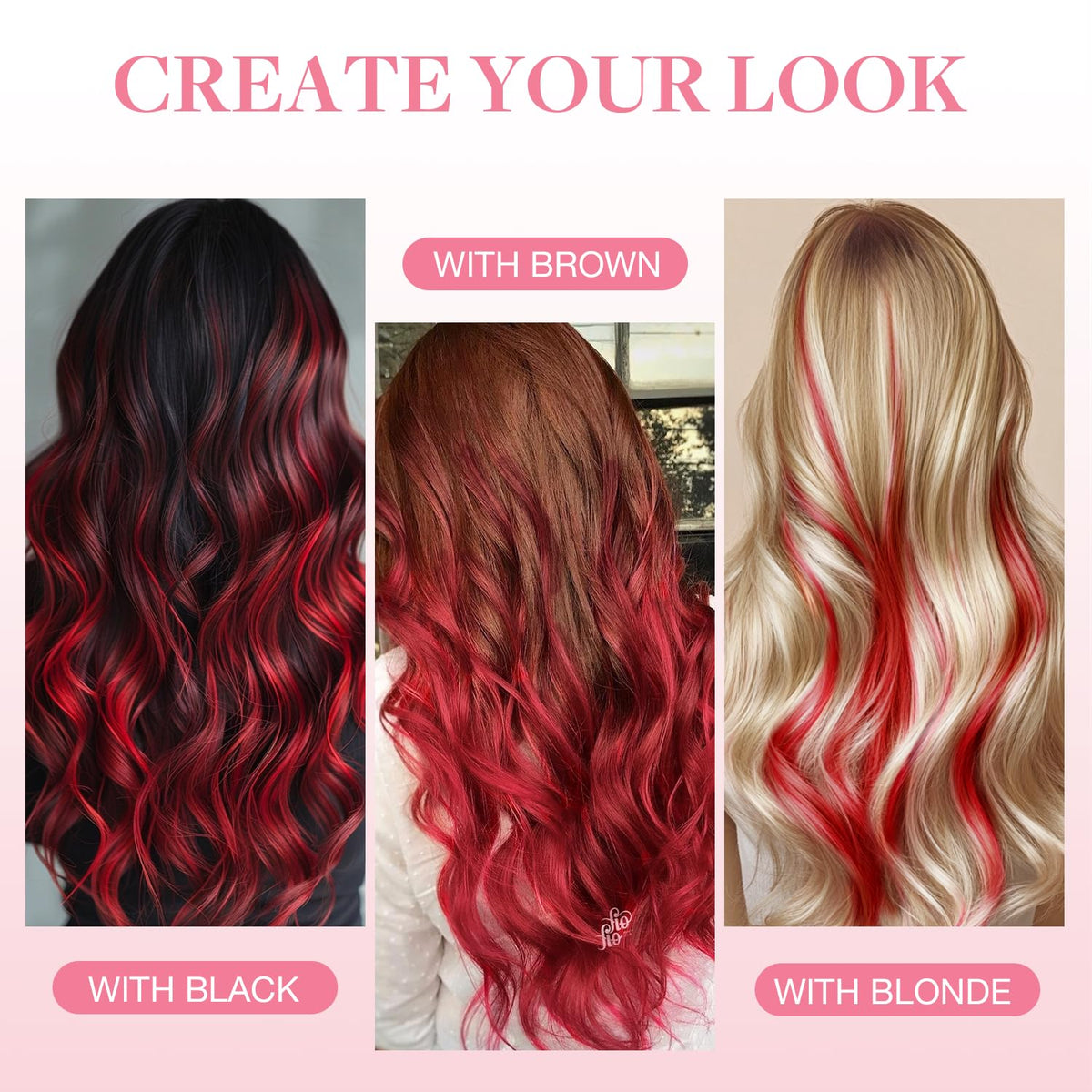 GOO GOO Tape in Hair Extensions 14" with styling tools