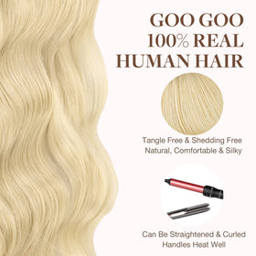GOO GOO Tape in Hair Extensions 16" application process
