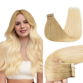 GOO GOO Tape in Hair Extensions 16" front view