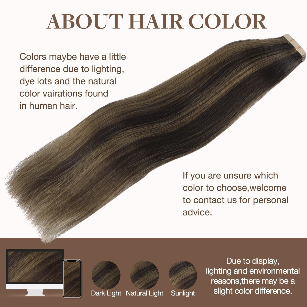 GOO GOO Tape in Hair Extensions 16 inch length comparison