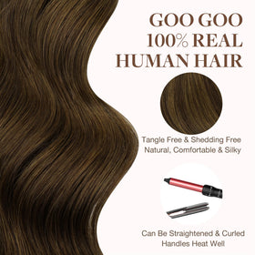 GOO GOO Tape in Hair Extensions 16inch length comparison