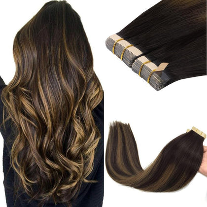 GOO GOO Tape in Hair Extensions 18 inch front view