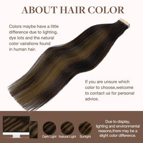 GOO GOO Tape in Hair Extensions 18 inch with styling results