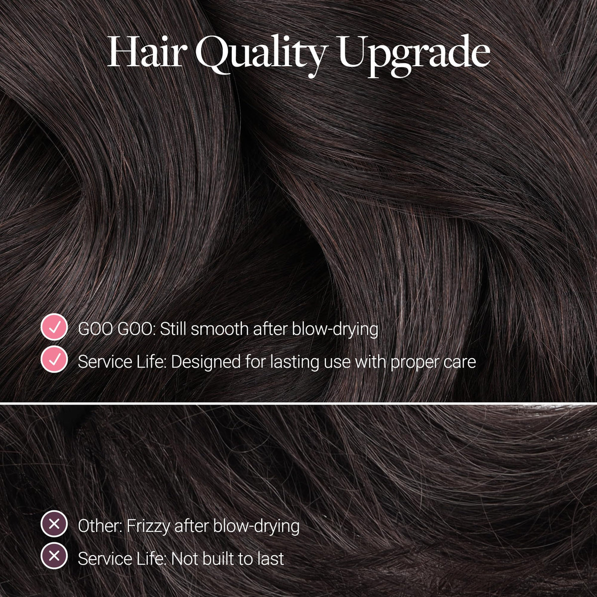 GOO GOO Tape in Hair Extensions 18" Natural Black packaging