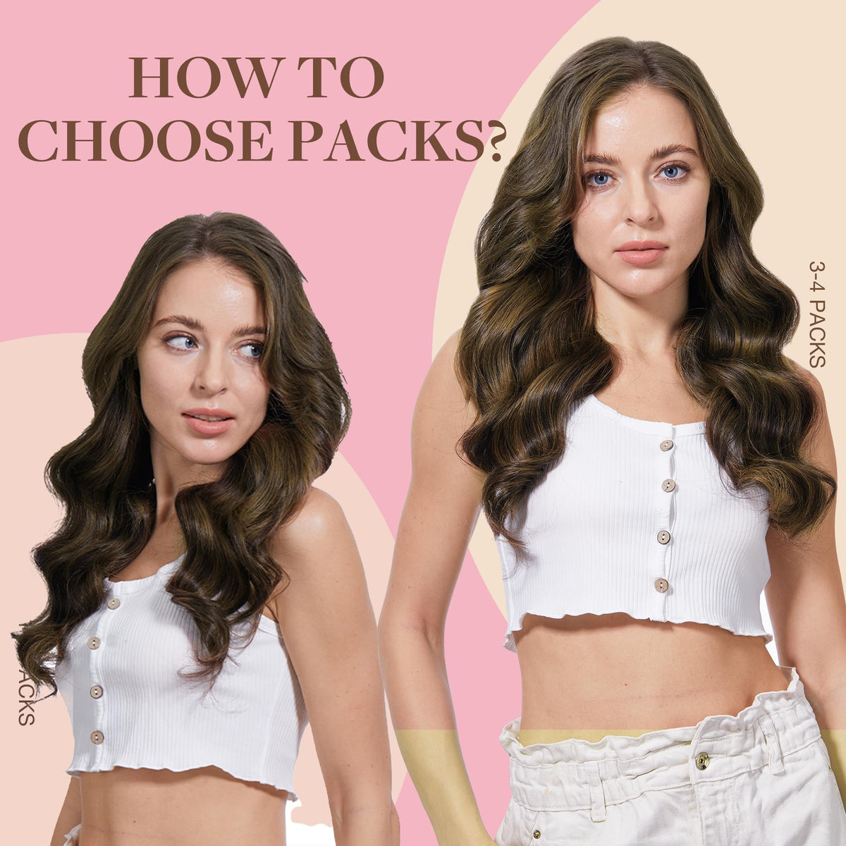 GOO GOO Tape in Hair Extensions 1B/6/1B Balayage side view