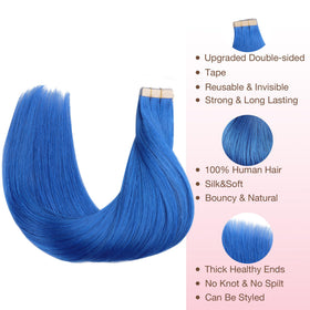 GOO GOO Tape-In Hair Extensions 20" #Blue packaging