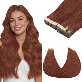 GOO GOO Tape in Hair Extensions 20 inch #33B front view