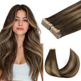 GOO GOO Tape in Hair Extensions 20-inch #4/27/4 front view