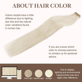 GOO GOO Tape in Hair Extensions 20-inch back view