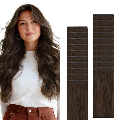 GOO GOO Tape in Hair Extensions 20-inch front view