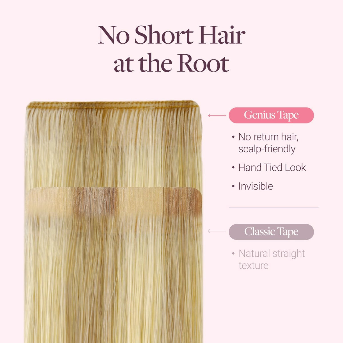 GOO GOO Tape in Hair Extensions 20 inch installation process