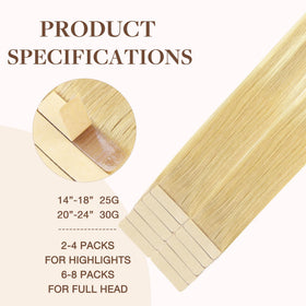 GOO GOO Tape in Hair Extensions 20 inch packaging