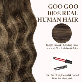 GOO GOO Tape in Hair Extensions 20 inch with styling tools