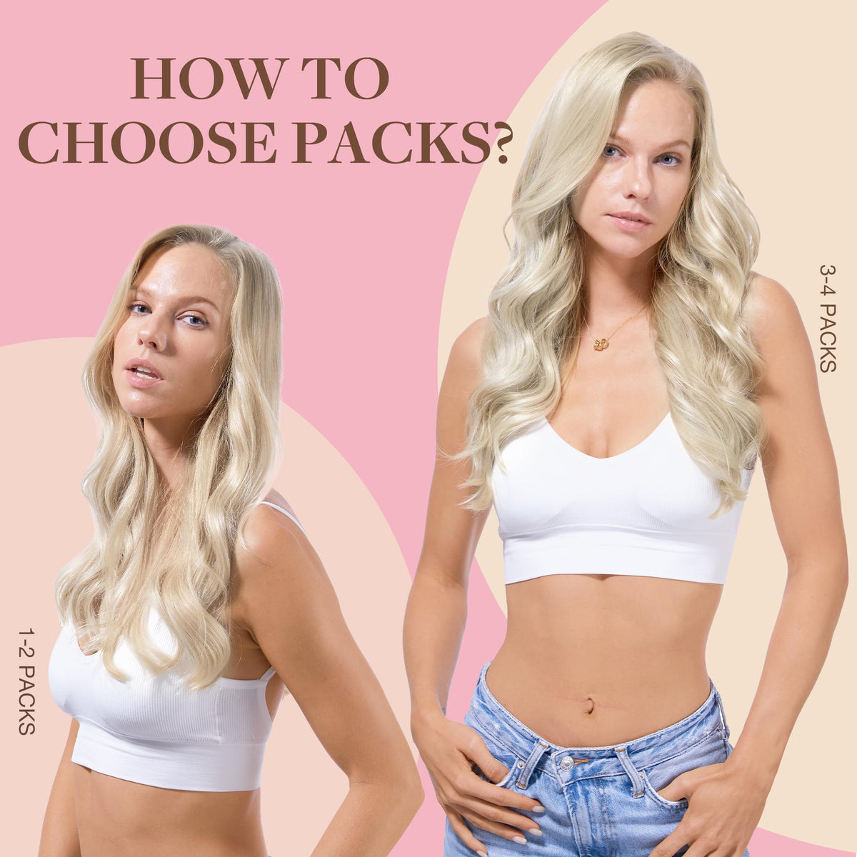 GOO GOO Tape in Hair Extensions 20 pieces display