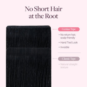 GOO GOO Tape in Hair Extensions 20 pieces layout