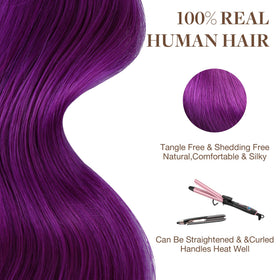 GOO GOO Tape in Hair Extensions 20" vibrant colour display