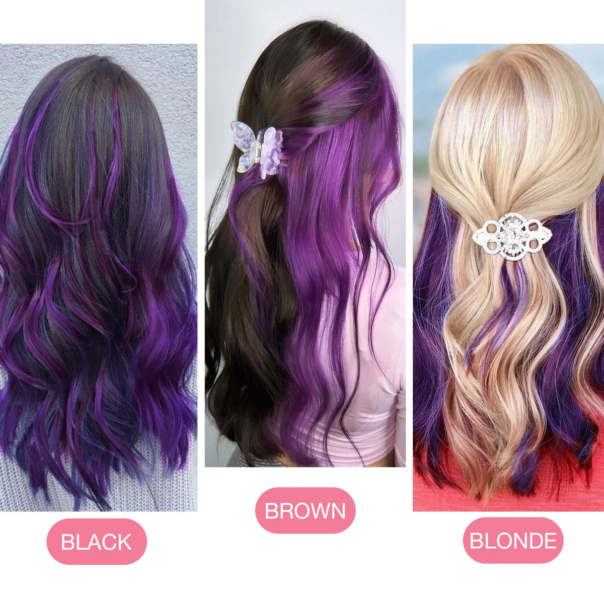 GOO GOO Tape in Hair Extensions 20" with styling tools