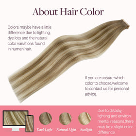 GOO GOO Tape in Hair Extensions 22 inch application process