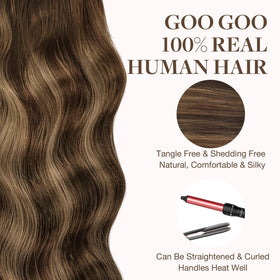 GOO GOO Tape in Hair Extensions 22 inch color matching service