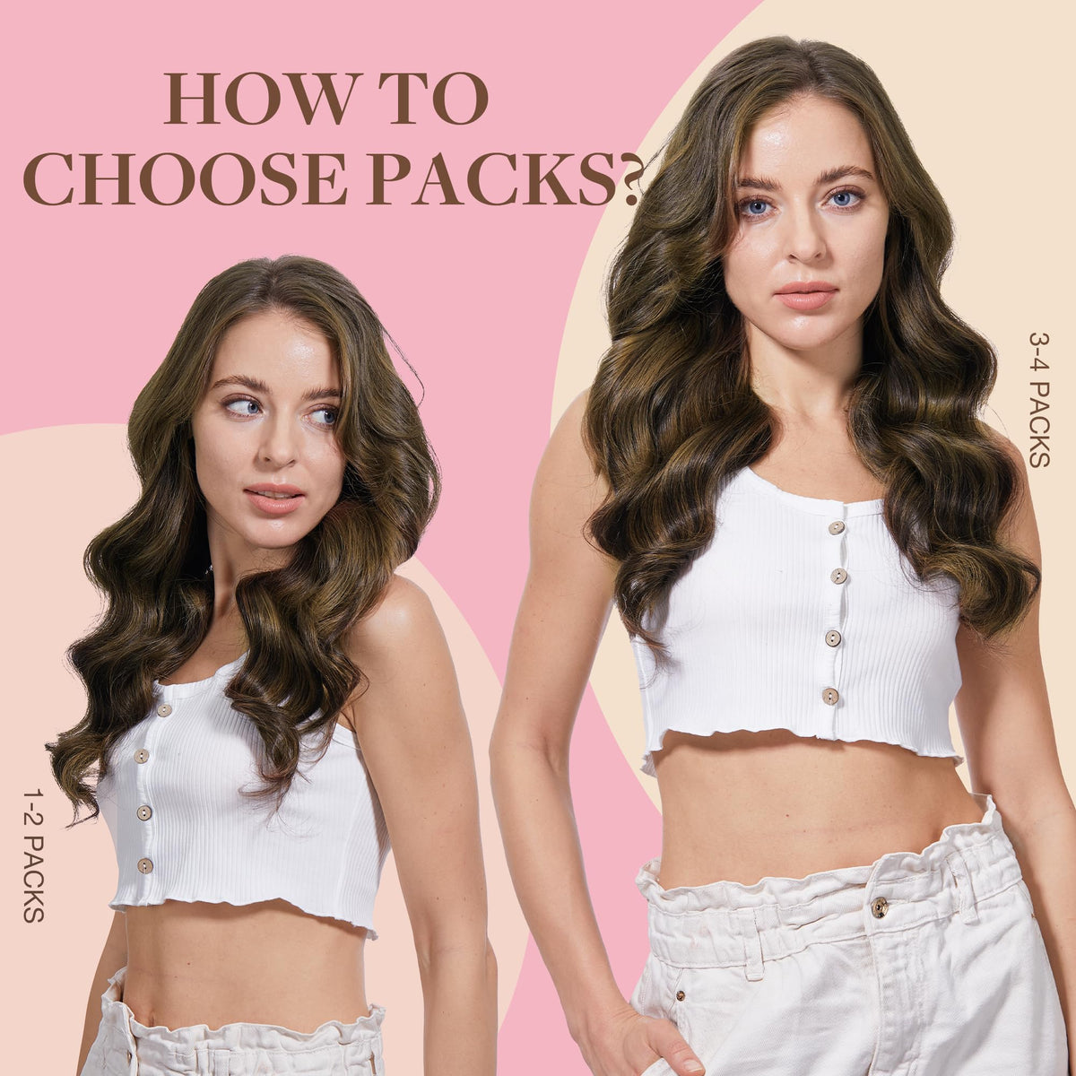 GOO GOO Tape in Hair Extensions 22 inch displayed with styling tools