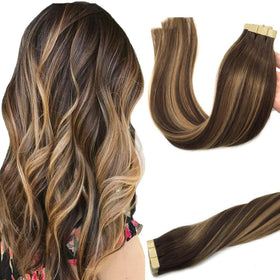 GOO GOO Tape in Hair Extensions 22 inch front view