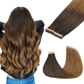 GOO GOO Tape in Hair Extensions 22 inch front view
