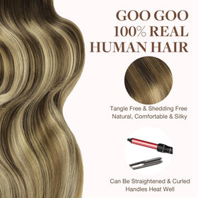 GOO GOO Tape in Hair Extensions 22 inch installation guide