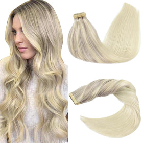 GOO GOO Tape in Hair Extensions 24-inch front view