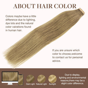 GOO GOO Tape in Hair Extensions 24 inch length comparison