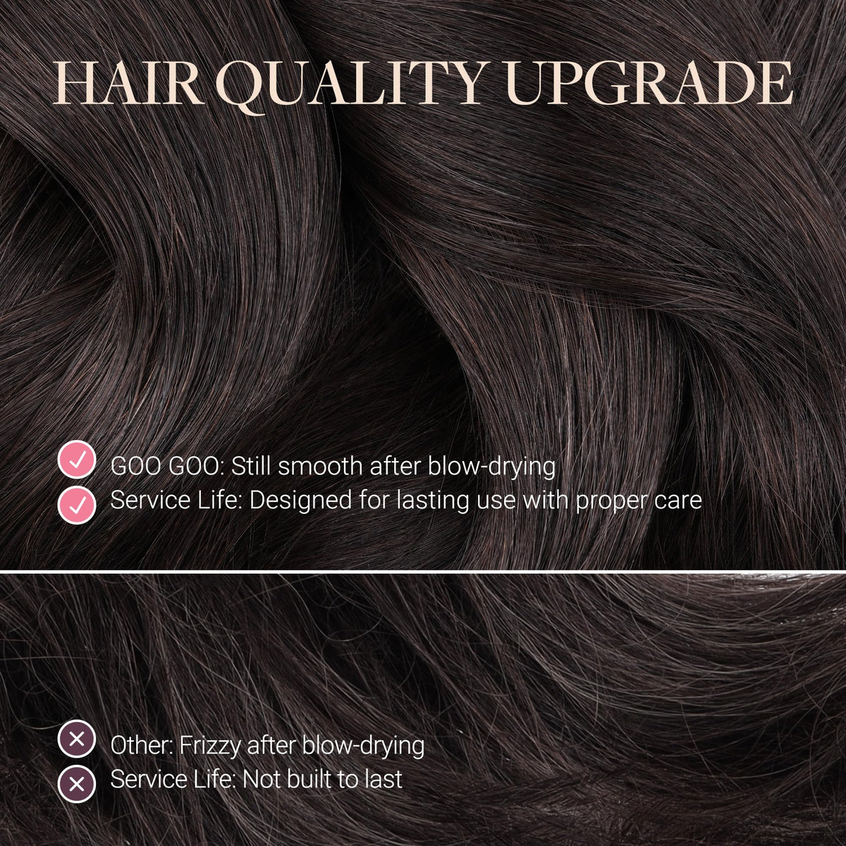 GOO GOO Tape in Hair Extensions 40 pieces packaging