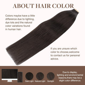 GOO GOO Tape in Hair Extensions 40pcs in Light Brown