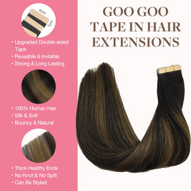 GOO GOO Tape in Hair Extensions 40pcs packaging