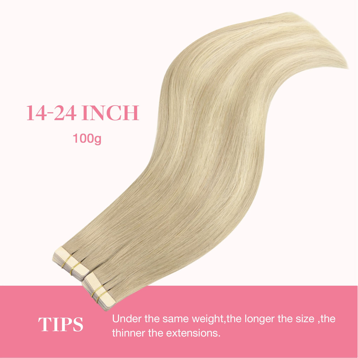 GOO GOO Tape in Hair Extensions application process